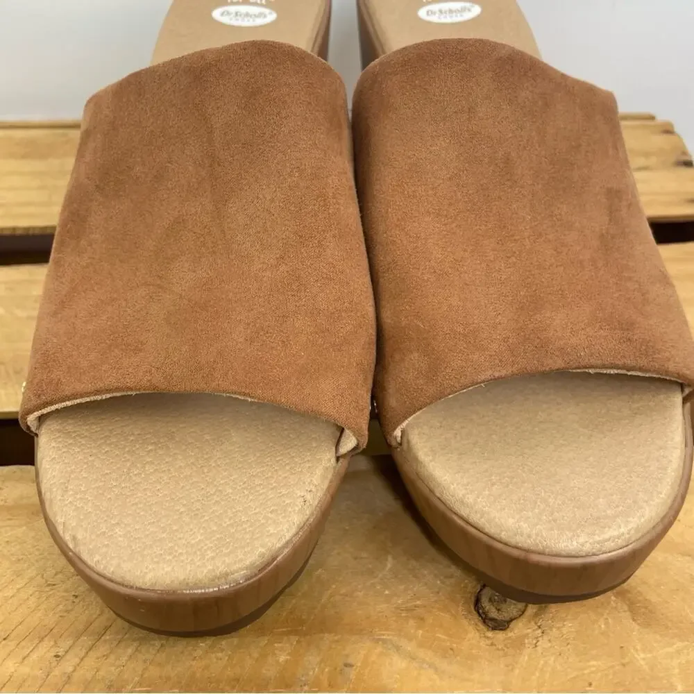 Dr. Scholl's Wake Up Slide Platform Sandals Women's size 9.5